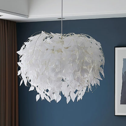 Modern Simple Leaf LED Chandelier