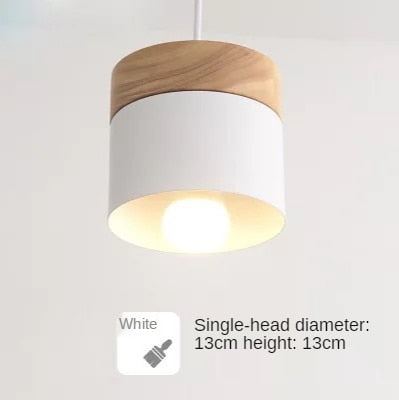 IWP Nordic LED Wooden Mini Pendant Light