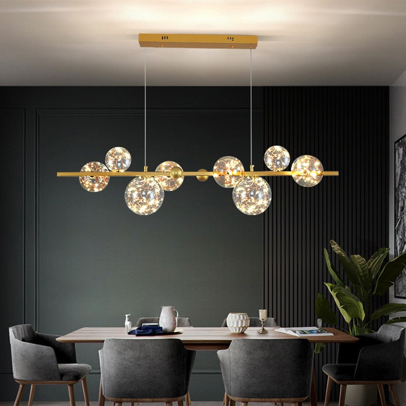 NoEn Nordic Starlight Globes Chandelier