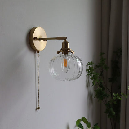 IWP Modern Pumpkin Glass Wall Light