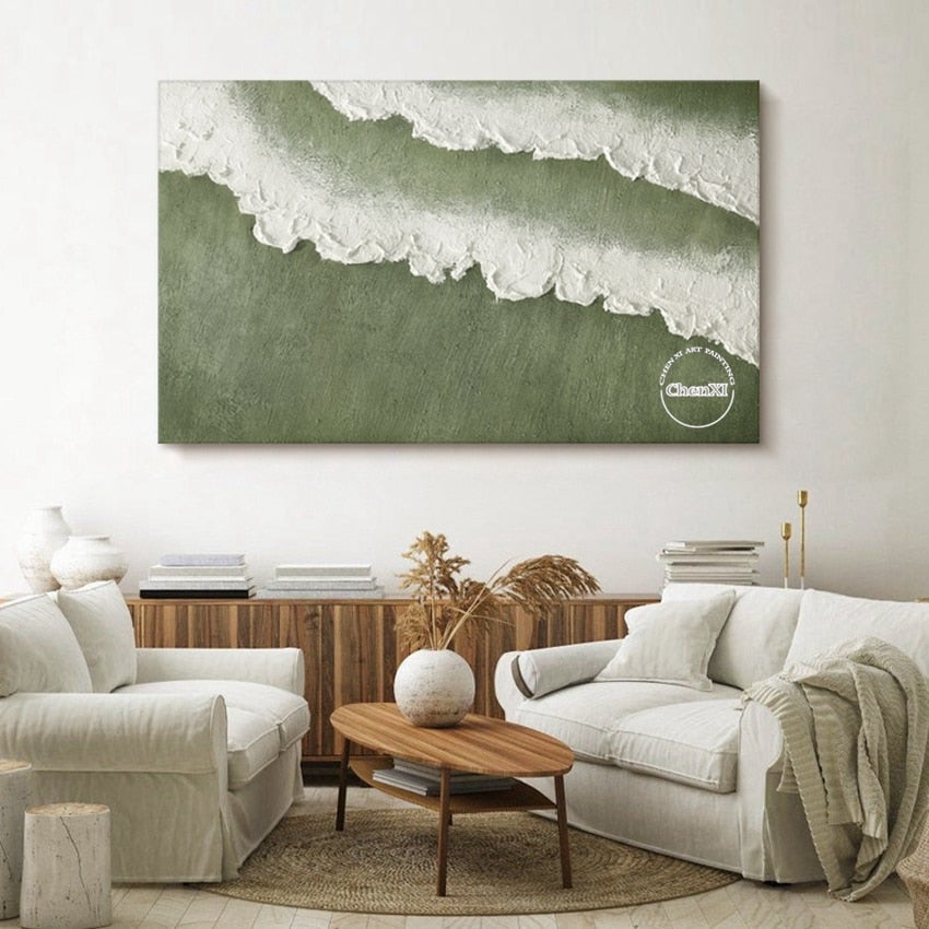 The Wave Collection C06 Handmade Oil Painting (Unframed)