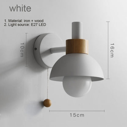 IWP Modern Color Wood Sconce Wall Light