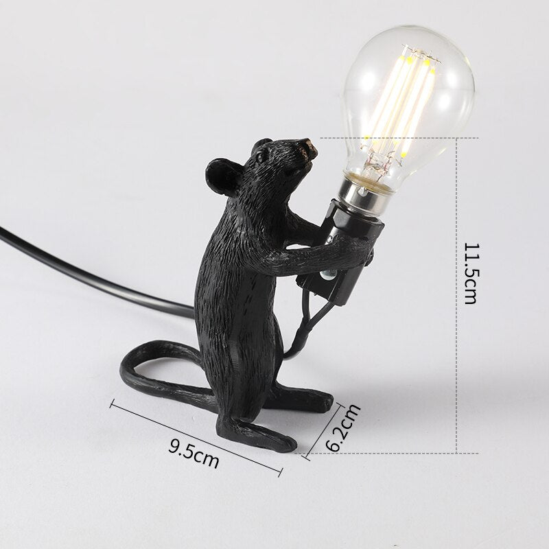 Resin Mouse Decorative Table Lamp