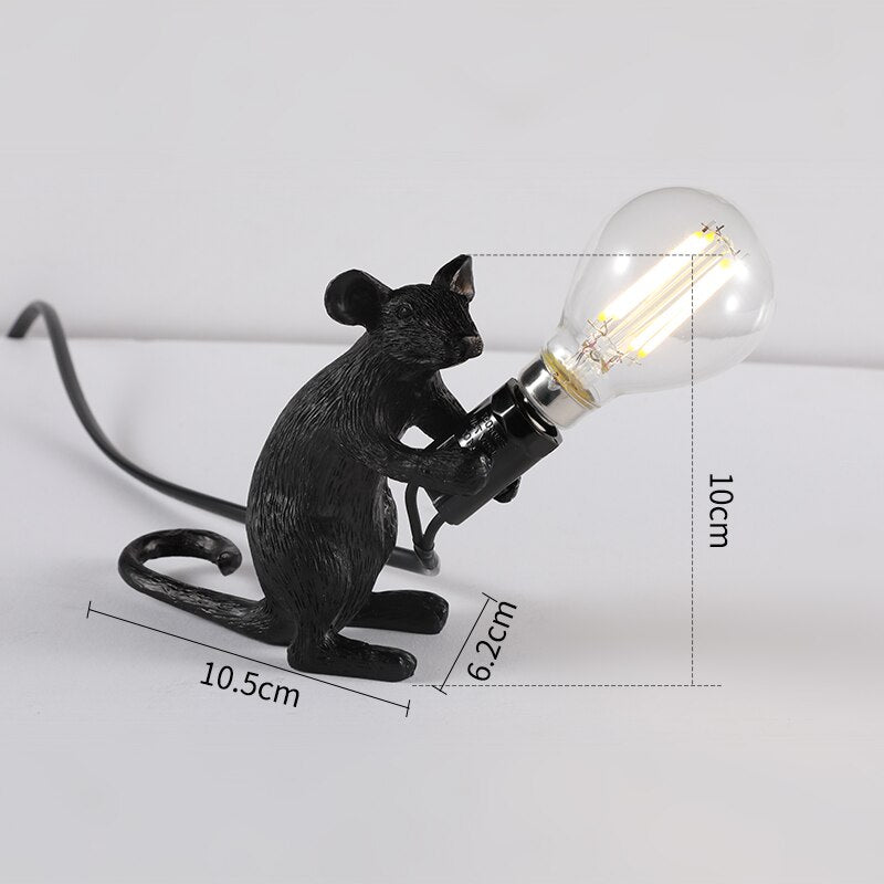 Resin Mouse Decorative Table Lamp