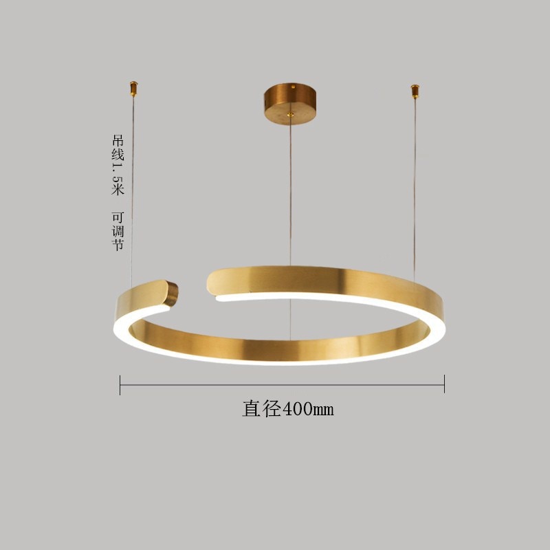 Sandy Nordic Ring Dimmable LED Chandelier