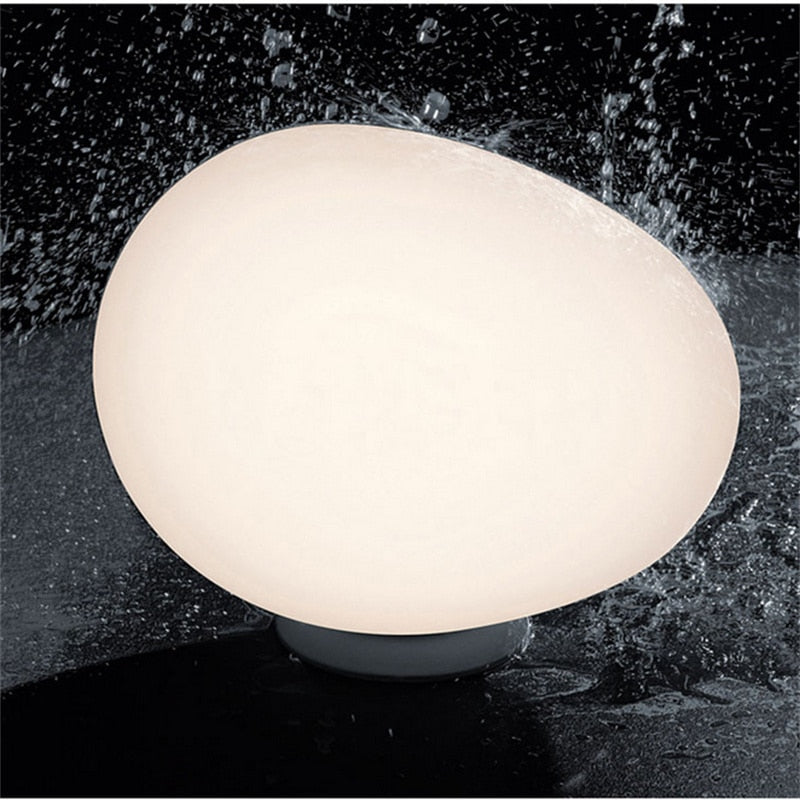 Esco Modern Frosted Egg Glass Flush Mount/ Wall Light