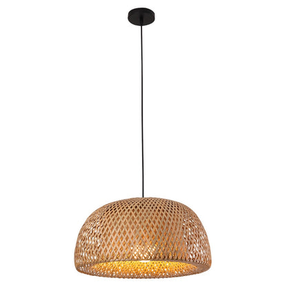 Kua Handwaved Bamboo Lantern Pendant Light