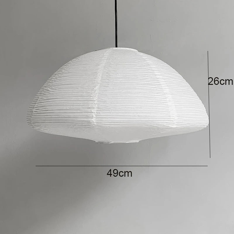 Japanese Style Rice Paper Balloon Pendant Light