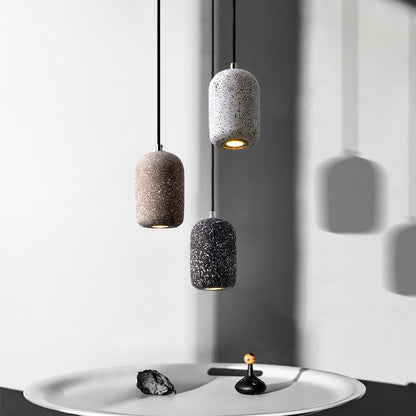 Nordic Cement Cylinder Hanging Chandelier