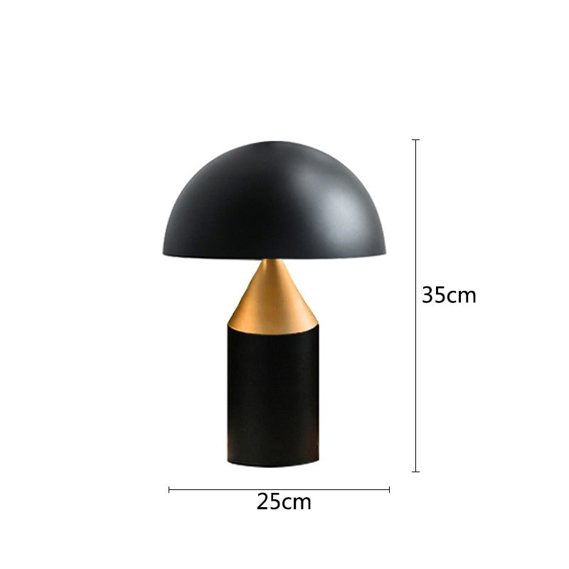 Nordic Iron mushroom Table Lamp