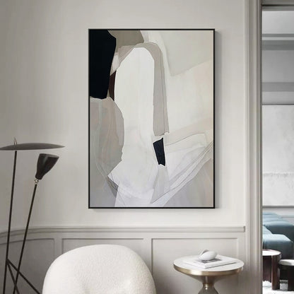 Modern Minimalism Hand-painted Oil Canvas (Unframed)