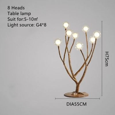 Nordic Resin Iron Tree Branch Floor Lamp