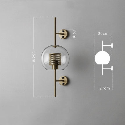 IWP Modern Industrial Glass Wall Lamp