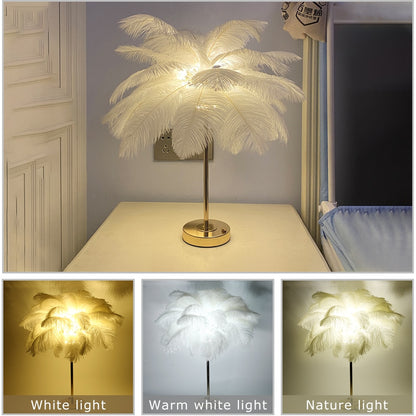 New Touch Control Feather Lamp