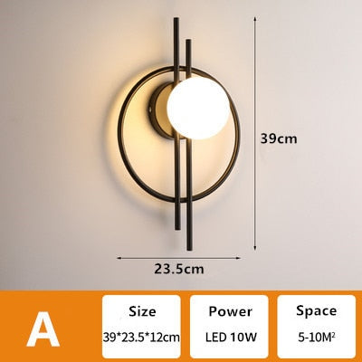 Luxury Modern Globe Wall Lamp