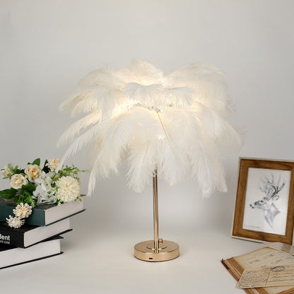 New Touch Control Feather Lamp