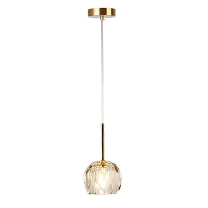 Modern LED Small Crystal Pendant Light