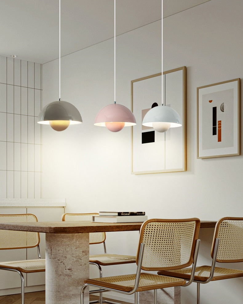 Nordic Minimalist Color Bud Pendant Light