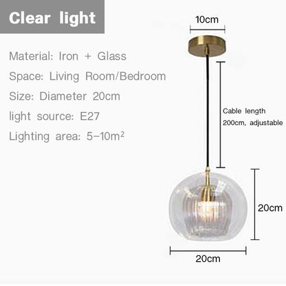 Sano Nordic Design Modern 2-layer Glass Pendant Light