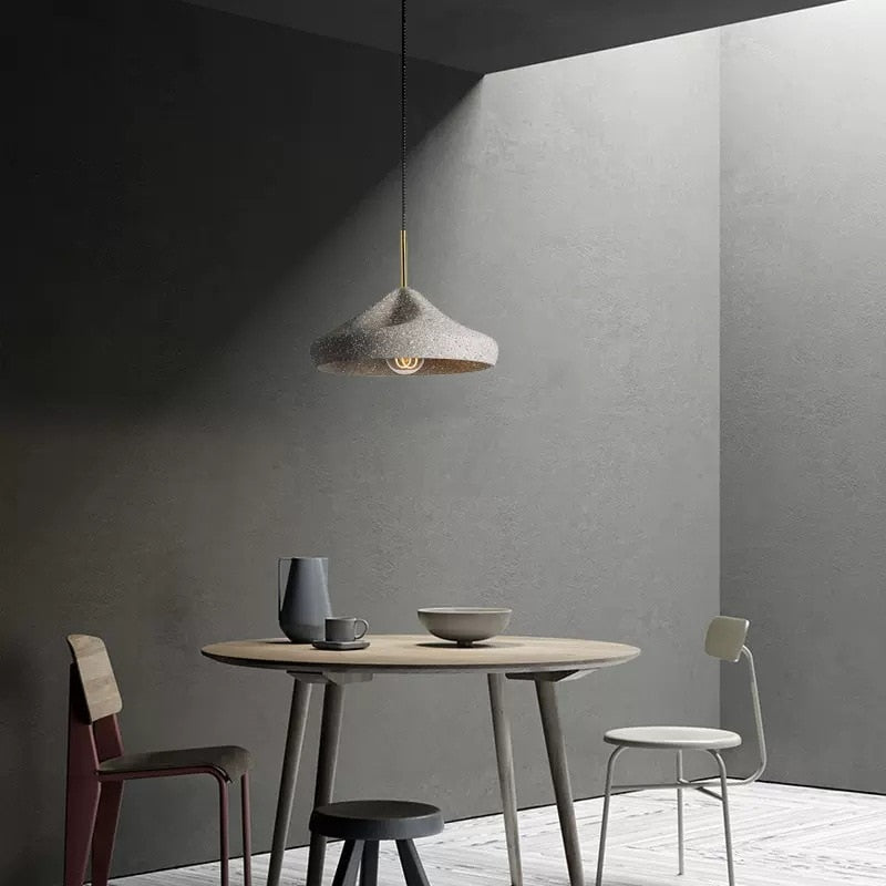 Nordic Industrial Grainy Cement Pendant Light