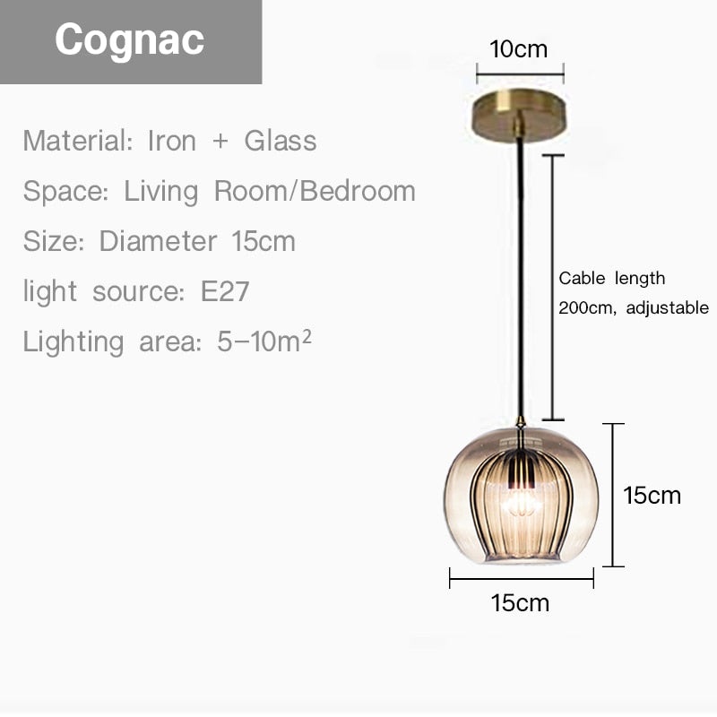 Sano Nordic Design Modern 2-layer Glass Pendant Light