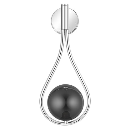 LED Tear Drop Milk Globe Wall Light