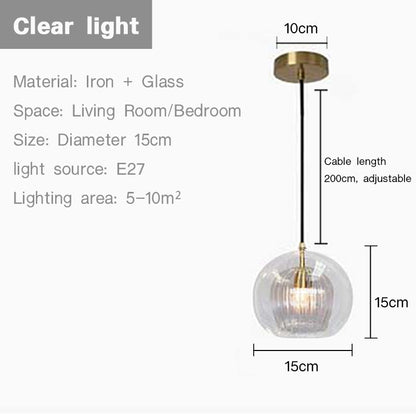 Sano Nordic Design Modern 2-layer Glass Pendant Light