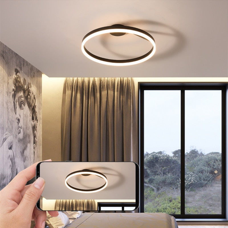 Sandy Modern LED Ring Dimmable Chandelier