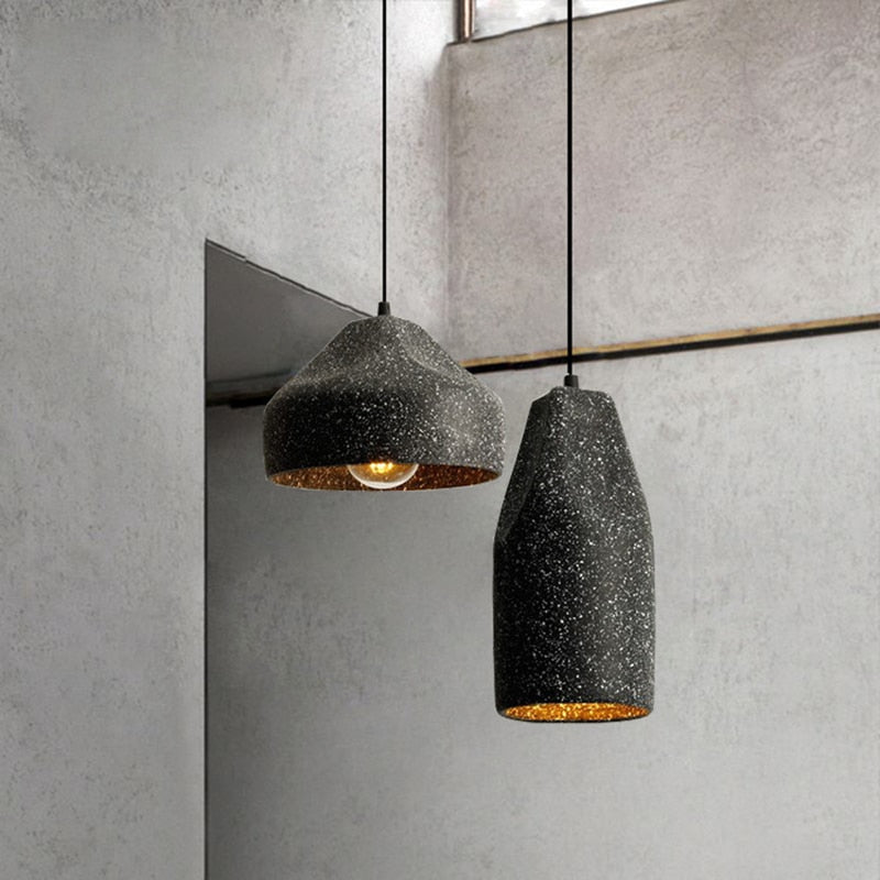 Nordic Industrial Grainy Cement Pendant Light