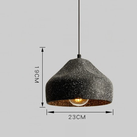 Nordic Industrial Grainy Cement Pendant Light