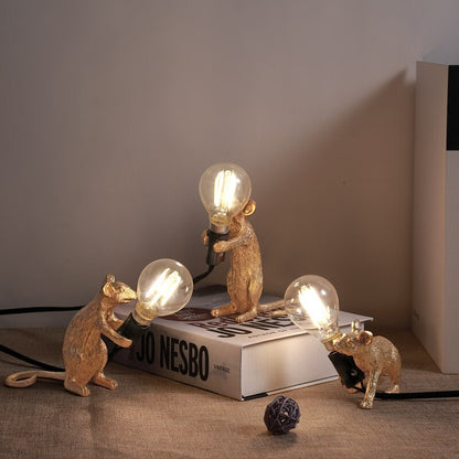 Resin Mouse Decorative Table Lamp