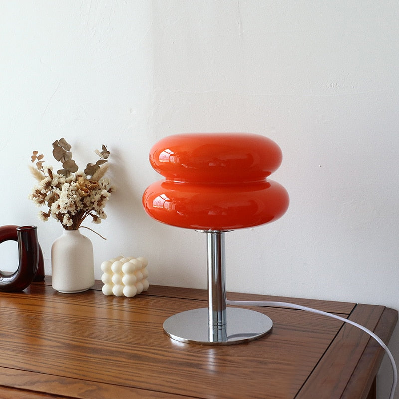 Macaron Trichromatic Glass Table Lamp