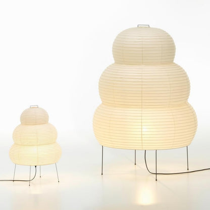 Japanese Wabi-sabi Paper Lantern Tripod Floor Lamp