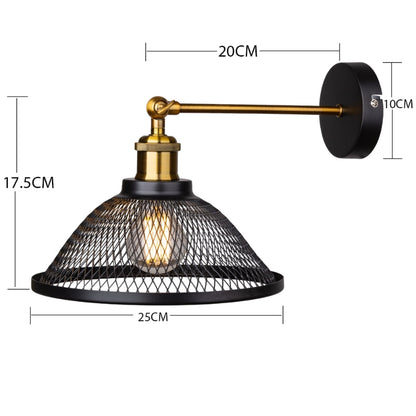 Noel Vintage Industrial Mesh Metal Wall Light