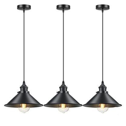 Farmhouse Matte Black Scone Pendant Light