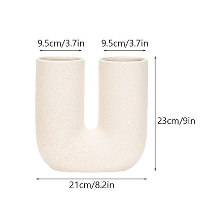 U Shape Nordic Ceramic Vase