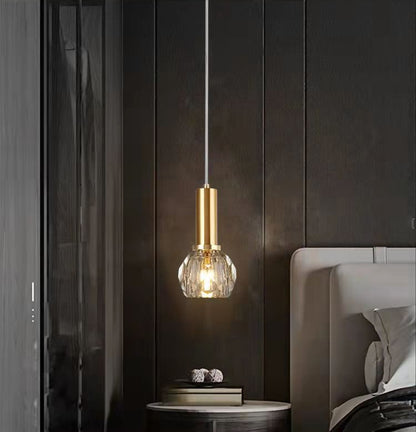 Modern LED Small Crystal Pendant Light