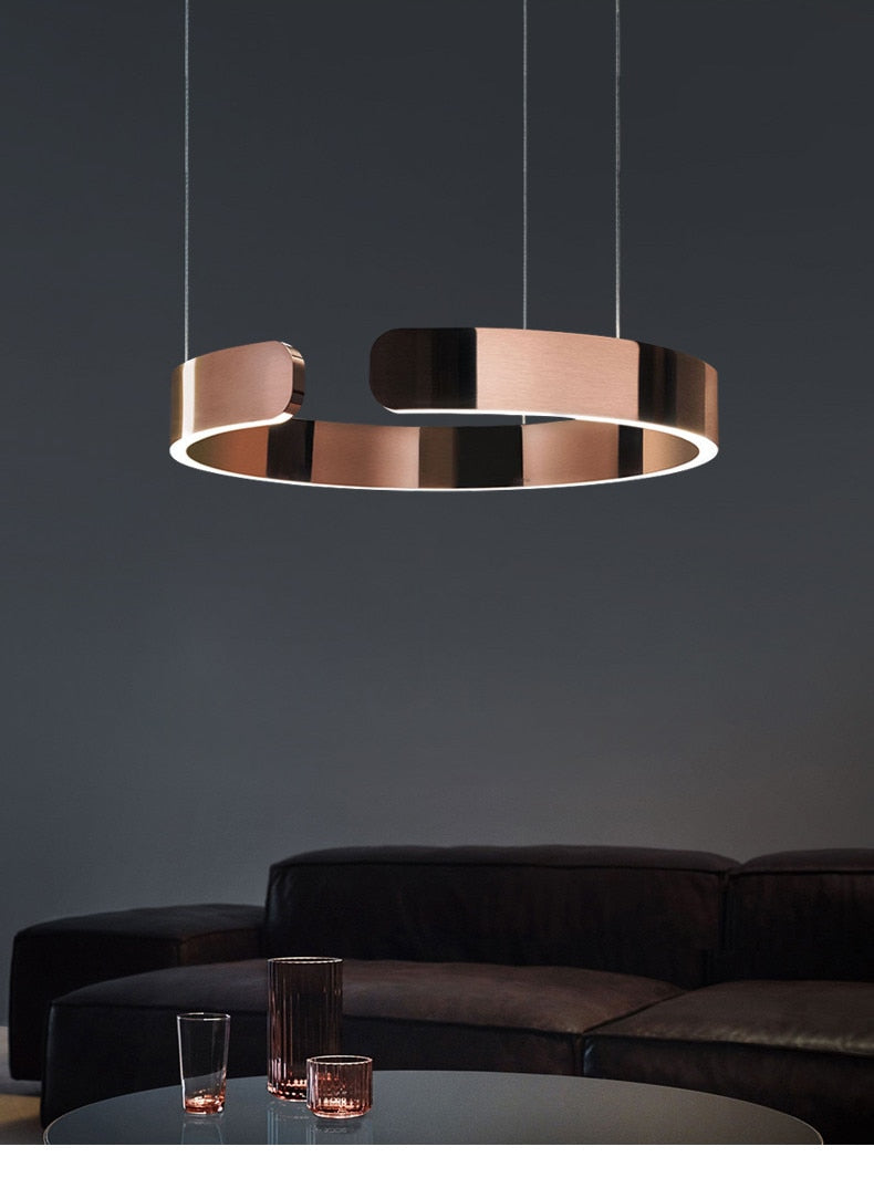 Sandy Nordic Ring Dimmable LED Chandelier