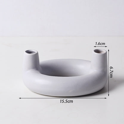 Nordic Design Concrete Candlestick Concrete