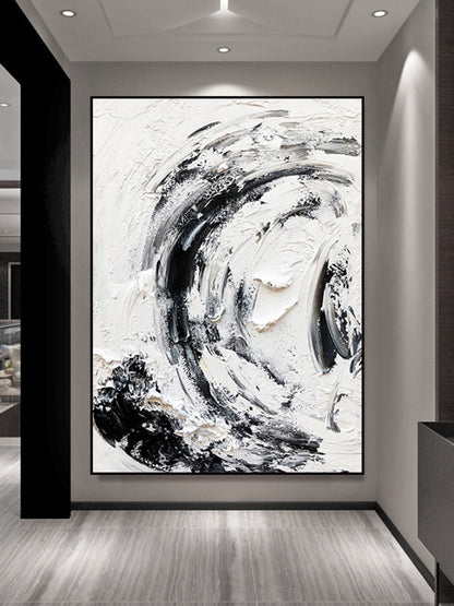 MYT Collection M04 Abstract 3D Handmade Oil Painting (Unframe)