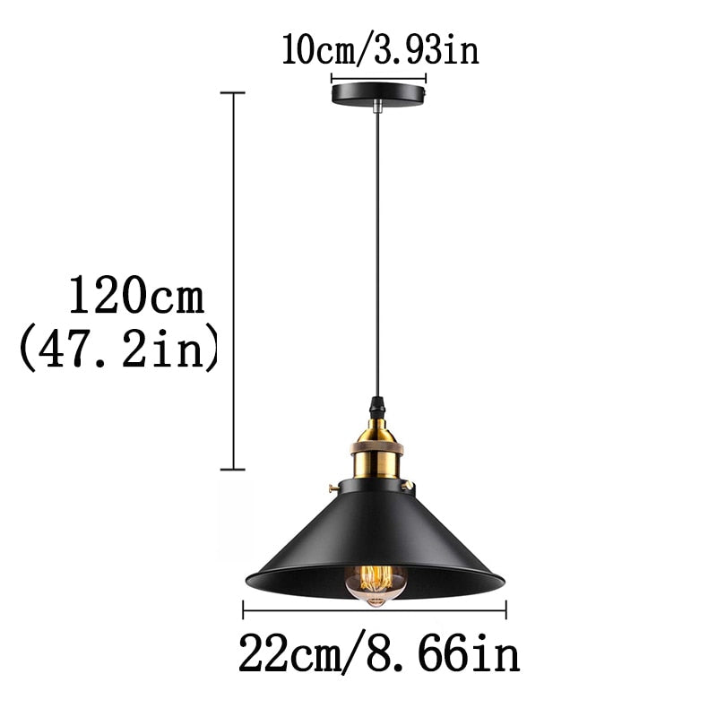 Farmhouse Matte Black Scone Pendant Light