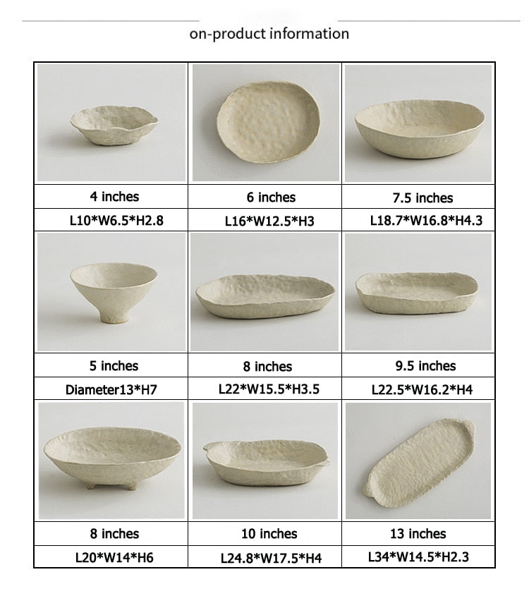 Japanese Textured Ceramic Tableware