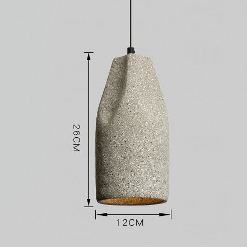 Nordic Industrial Grainy Cement Pendant Light