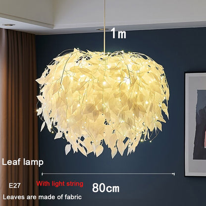 Modern Simple Leaf LED Chandelier