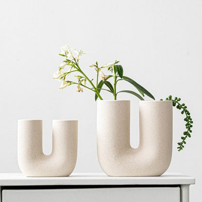 U Shape Nordic Ceramic Vase