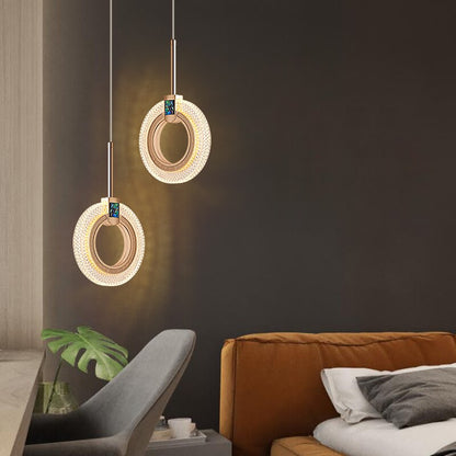 Modern Creative Gold Comb LED Pendant Light