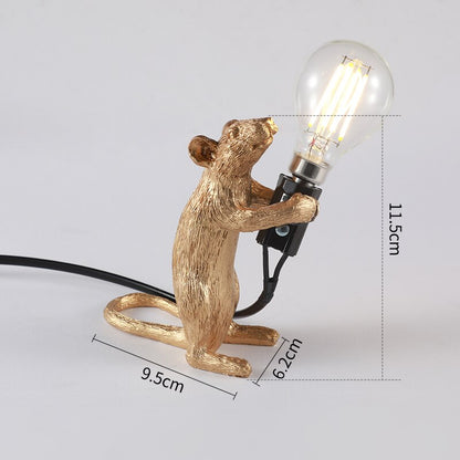 Resin Mouse Decorative Table Lamp