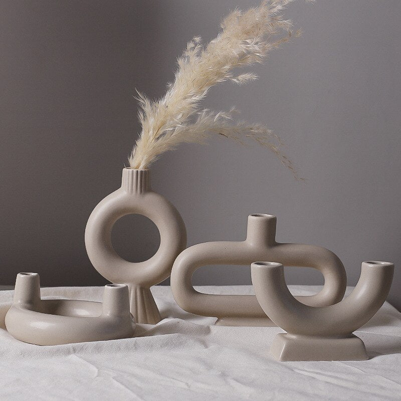 Nordic Design Concrete Candlestick Concrete