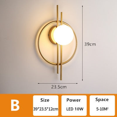 Luxury Modern Globe Wall Lamp