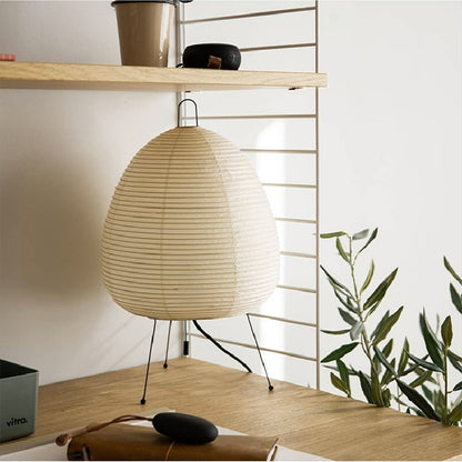 Japanese Rice Paper Lantern Tripod Table Lamp